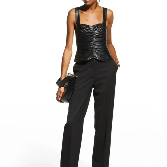 A.L.C Leather Top Lauryn II Top - Picture 3 of 11